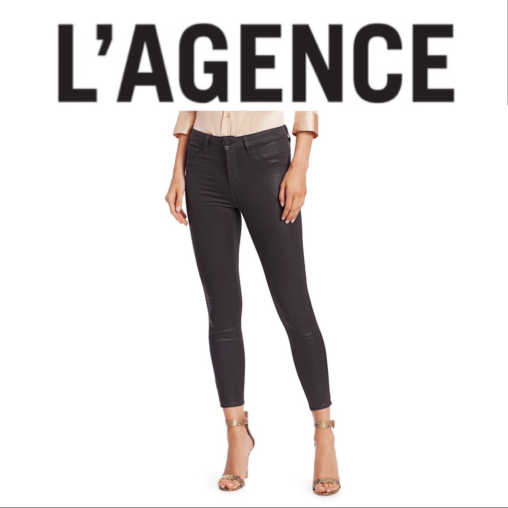NWT✨ L'AGENCE Margot High-Rise Ankle Skinny Coated Jean never worn.